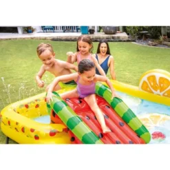 Intex Fun 'N Fruity Outdoor Inflatable Kiddie Pool Play Center With Water Slide -Intex GUEST 017309e8 a18c 4a9e 8ffd d3b7a9be10b5