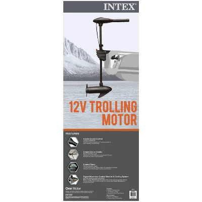 INTEX 12V Transom Mount Boat Eight Speed Trolling Motor | 68631E 3 INTEX 12V Transom Mount Boat Eight Speed Trolling Motor | 68631E - Image 3