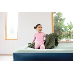 Intex Elevated 18" Pillow Rest Queen Air Mattress With Internal Pump - Off-White/Blue -Intex GUEST 05e2f1f1 1749 4002 a52b fab58734d233