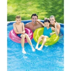 Intex 28205EH 8 Foot X 20 Inch Round Metal Frame Outdoor Backyard Above Ground Swimming Pool With Reinforced Sidewalls, Blue (Pool Only) -Intex GUEST 0643b0cb bd63 420b 9b72 3fa0e0a1f4af