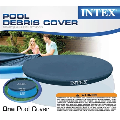 Intex Easy Set 8 Foot X 30 Inch Inflatable Round Above Ground Outdoor Backyard Swimming Pool With Protective Round Vinyl Pool Cover 3 Intex Easy Set 8 Foot X 30 Inch Inflatable Round Above Ground Outdoor Backyard Swimming Pool With Protective Round Vinyl Pool Cover - Image 3