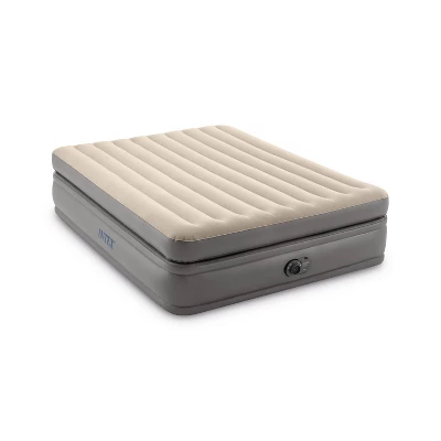 Intex Raised Comfort Pillowtop 20" Queen Air Mattress With Built In Pump 1 Intex Raised Comfort Pillowtop 20" Queen Air Mattress With Built In Pump