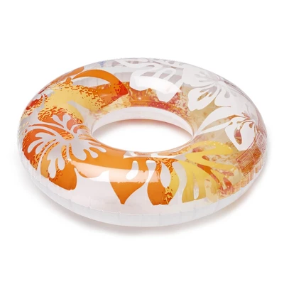 Intex 36 Inch Colorful PVC Transparent Inflatable Swimming Pool Relaxing Single Round Ring Float For Children And Adults, Multicolor 3 Intex 36 Inch Colorful PVC Transparent Inflatable Swimming Pool Relaxing Single Round Ring Float For Children And Adults, Multicolor - Image 3