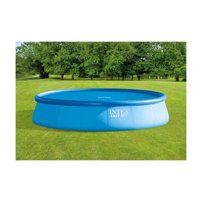Intex 12-Foot Round Above Ground Swimming Pool Solar Cover Tarp With Drain Holes And Carrying Bag For Easy Set Or Metal Frame Pools, Cover Only, Blue 3 Intex 12-Foot Round Above Ground Swimming Pool Solar Cover Tarp With Drain Holes And Carrying Bag For Easy Set Or Metal Frame Pools, Cover Only, Blue - Image 3
