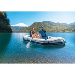 Intex Mariner 3, 3-Person Inflatable Dinghy Boat Set With Aluminum Oars And High Output Air Pump For River And Lake Fishing And Boating -Intex GUEST 0de19690 0a93 4abf 8c6e 2a8cdfdc3c36