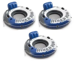 INTEX River Run I 53-inch Inflatable Water Floating Tubes - 3 Pack