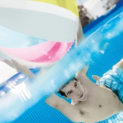 Intex 86" X 23" Rectangular Frame Above Ground Outdoor Home Backyard Splash Swimming Pool With Flow Control Valve For Draining -Intex GUEST 0eef5129 e0a6 47d9 945d 45772c887d75