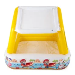 Intex 57470EP 5-Foot Square Kiddie Pool Inflatable Sun Shade Kids Swimming Pool With Canopy, Ocean Scene -Intex GUEST 0f97be4c fda3 416b a578 43e49dcf1259