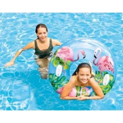 Intex 58263EP Groovy Color Inflatable Tropical Flower Transparent Tube Raft -Intex GUEST 110705b8 4211 4e7c 800a 54880270c632