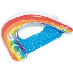 Intex Sit 'N Float Inflatable Pool Float 60" X 39" Rainbow (2-Pack)