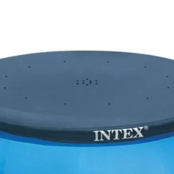 Intex 10 Foot Easy Set Round Durable Above Ground Swimming Pool Debris Vinyl Cover With 12 Inch Overhang And Drain Holes, Blue -Intex GUEST 172e54ad 7efa 4eee a862 ccb4809dfc8f