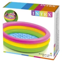Intex 58924EP 34in X 10in Sunset Glow Soft Inflatable Baby Swimming Pool -Intex GUEST 178ec5b2 a845 4940 85c8 ca432172bddb