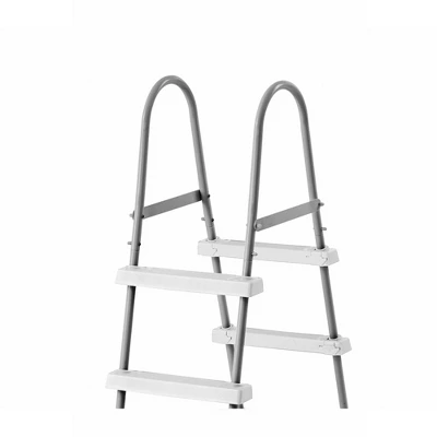 Intex Above Ground Steel Frame Swimming Pool Ladder + Pool Ladder Step Pad 3 Intex Above Ground Steel Frame Swimming Pool Ladder + Pool Ladder Step Pad - Image 3