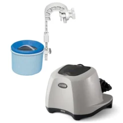 Intex Krystal Clear Saltwater System For 7000 Gallon Above Ground Swimming Pool And Deluxe 800 GPH+ Wall Mounted Pool Surface Automatic Skimmer -Intex GUEST 1ec44276 eadd 4cdd 9e02 4b59192ba86a