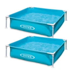 Intex 4 Foot X 12 Inch Miniature Durable Vinyl Outdoor Above Ground Frame Kiddie Swimming And Teaching Baby Pool For Ages 3 And Up, 2 Pack, Blue -Intex GUEST 1f3e84b0 8a52 469a 9895 a62c5b849ef3