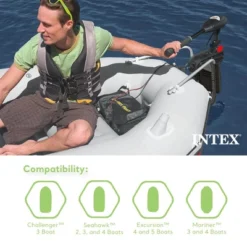 INTEX 68631E Transom Trolling Motor: Easy To Attach – Built-In Battery Meter – Quiet Motor – Weed Escape Mode – Suitable For Freshwater And Saltwater -Intex GUEST 20078bd5 db26 4bb2 9154 edba9a63605b