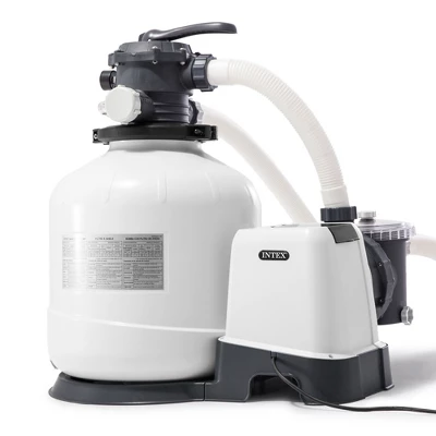 Intex 26651EG 16 Inch 3,000 GPH Above Ground Pool Sand Filter Pump With Automatic Timer And 6 Function Control For 5,500 To 19,600 Gallons Pools 1 Intex 26651EG 16 Inch 3,000 GPH Above Ground Pool Sand Filter Pump With Automatic Timer And 6 Function Control For 5,500 To 19,600 Gallons Pools