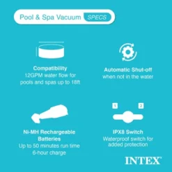 Intex 12 Gallon/45 Liters Pool And Spa Vacuum ZR100 Suitable For Use With All PureSpas, Above Ground Pools And In-Ground Pools -Intex GUEST 212da989 0511 4663 a47f ba6d6b978b8a
