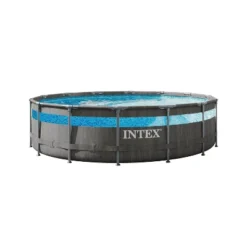 Intex 14' X 42" Clearview Prism Frame Above Ground Pool - Graywood Print: Steel Frame & Vinyl Liner -Intex GUEST 213306d5 1a94 4aa7 a146 b19a46ec8cde