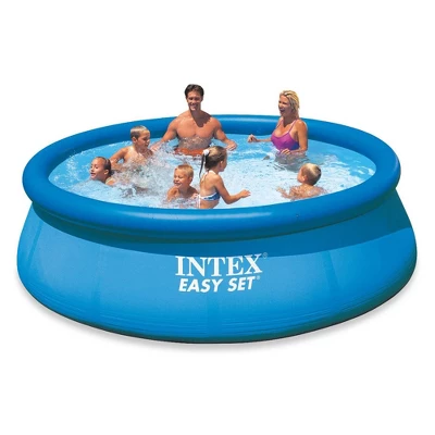Intex 12ft X 30in Easy Set Above Ground Pool With Filter Pump & Automatic Vacuum 1 Intex 12ft X 30in Easy Set Above Ground Pool With Filter Pump & Automatic Vacuum