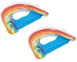 Intex Sit 'N Float Inflatable Pool Float 60" X 39" Rainbow (2-Pack) -Intex GUEST 25e2c182 27db 48c4 a8e6 8c018d5ca90c