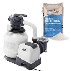 Intex 26645EG Krystal Clear 2100 GPH Sand Filter Pump For Above Ground Pools Bundled With OptiFlow Premium Pure Silica Filter Sand, 50 Lb Bag -Intex GUEST 2a74d4a1 53b3 4443 ad3e 3f63233e4e15