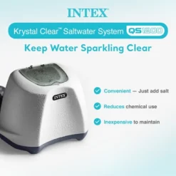 Intex Krystal Clear Saltwater System And Sand Filter Pump