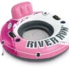 Intex Pink River Run I Sport Lounge, Inflatable Water Float, 53" Diameter