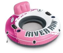 Intex Pink River Run I Sport Lounge, Inflatable Water Float, 53" Diameter