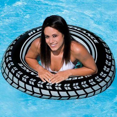 Intex Inflatable Giant Tire Tube Raft For Pool/Lake/Ocean | 59252EP 3 Intex Inflatable Giant Tire Tube Raft For Pool/Lake/Ocean | 59252EP - Image 3