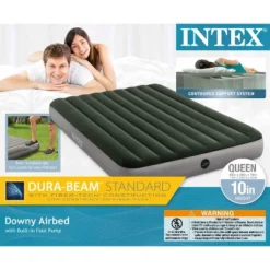 Intex 64763E Dura Beam Downy Air Mattress With Built In Pump, Queen (2 Pack) -Intex GUEST 32710cff 3699 44ed 9a56 d427c7a7c89e