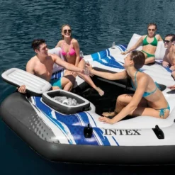 Intex 5 Seat Lounging Pool Float & 2 Seat Pool Tube Float W/ Cooler & Repair Kit -Intex GUEST 33cd687b c4e3 4e19 a13b 6a854ef8dab0