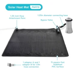 Intex Above Ground Swimming Pool Water Heater Solar Mat 28685E, Black (2 Pack) -Intex GUEST 35ae6d0c 62dc 46f1 8f55 6e03088a4fa7 1