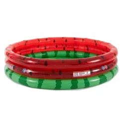 Intex 66-Inch Round Inflatable Outdoor Kids Swimming And Wading Watermelon Pool And Small Plastic Multi-Colored Fun Ballz With Carrying Bag -Intex GUEST 38dab4d1 f497 4bef a387 b01dea2e24ec