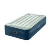 Intex Elevated 18" Pillow Rest Twin Air Mattress With Internal Pump - Off-White/Blue: Includes Storage Bag, Repair Patch, Electric Pump