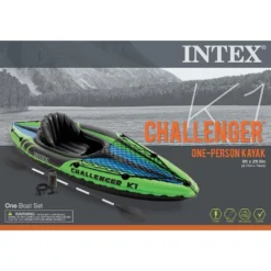 Intex Challenger K1 1 Person Inflatable Sporty Kayak With A 86 Inch Long Aluminum Oar And Hand Pump For Lakes And Mild Rivers -Intex GUEST 3efee12f 12d7 4abb 8ade db117ca9605c