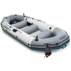 Intex Mariner 4 Person Inflatable Boat Set With Aluminum Oars And Pump -Intex GUEST 3f4ddc3a 0929 4442 ba32 8e5e68f4938d