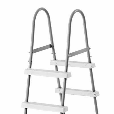 Intex Steel Frame Pool Ladder For 42' Wall Height & 15' Round Pool Debris Cover 4 Intex Steel Frame Pool Ladder For 42' Wall Height & 15' Round Pool Debris Cover - Image 4
