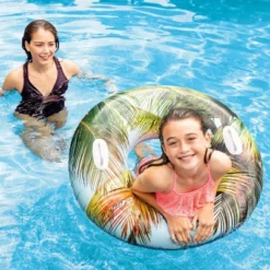 Intex 58263EP Groovy Color Inflatable Tropical Flower Transparent Tube Raft -Intex GUEST 42cd7b1f 6f01 4f57 b76f 0a46a7077f34