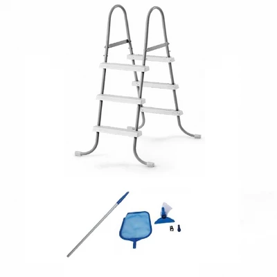 Intex Above Ground Steel Frame Pool Ladder & Intex Cleaning Maintenance Pool Kit 5 Intex Above Ground Steel Frame Pool Ladder & Intex Cleaning Maintenance Pool Kit - Image 5