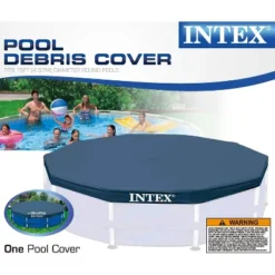 Intex 28032E 15 Foot Round Above Ground Swimming Pool Cover, (Pool Cover Only) -Intex GUEST 46def4c8 051b 418c aaf7 a9e2b41cbfc6