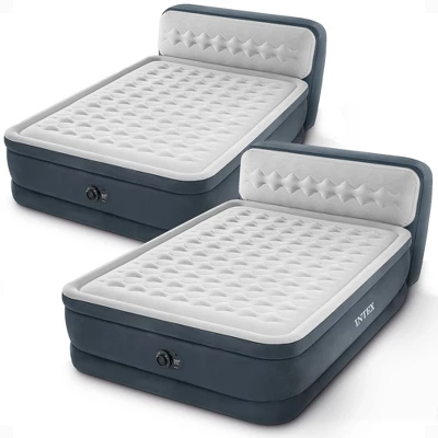 Intex Dura Beam Ultra Plush Headboard Airbed W/Built In Pump, Queen (2 Pack) 6 Intex Dura Beam Ultra Plush Headboard Airbed W/Built In Pump, Queen (2 Pack) - Image 6