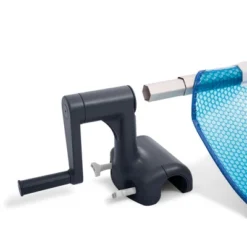 Intex Heavy Duty Aluminum Adjustable Solar Above Ground Pool Cover Reel With Locking Mechanism For Rectangle Frame Pool (Cover Not Included)