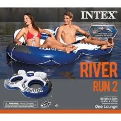 Intex River Run II 2-Person Water Tube Float W/ Cooler And Connectors | 58837EP -Intex GUEST 54233590 00df 4da1 bea1 ca57d5575468