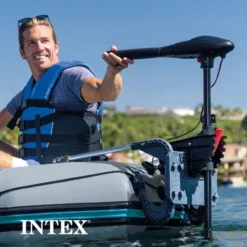 INTEX 68631E Transom Trolling Motor: Easy To Attach – Built-In Battery Meter – Quiet Motor – Weed Escape Mode – Suitable For Freshwater And Saltwater -Intex GUEST 54843e5a 8702 4fb5 96e9 00bce872d10b