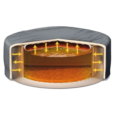 INTEX 28439EP PureSpa Plus Greywood Inflatable Hot Tub Bubble Jet Spa And Maintenance Accessory Kit With Brush, Skimmer And Scrubber 4 INTEX 28439EP PureSpa Plus Greywood Inflatable Hot Tub Bubble Jet Spa And Maintenance Accessory Kit With Brush, Skimmer And Scrubber - Image 4