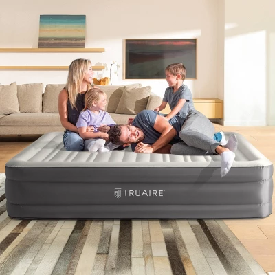 Intex Raised TruAire 18" Queen Air Mattress With Internal 120V Pump 2 Intex Raised TruAire 18" Queen Air Mattress With Internal 120V Pump - Image 2
