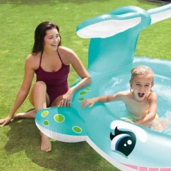 Intex 57440EP 79" X 77" X 36" Inflatable Whale Spray Kiddie Pool For Kids 2+ -Intex GUEST 673c3496 bf03 4d24 b408 b3be4a47d57a