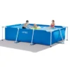 Intex 9.8' X 29.5" Rectangular Frame Above Ground Outdoor Backyard Swimming Pool
