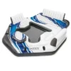 Intex 5 Seat Lounging Pool Float & 2 Seat Pool Tube Float W/ Cooler & Repair Kit